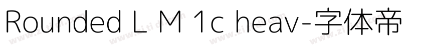 Rounded L M 1c heav字体转换